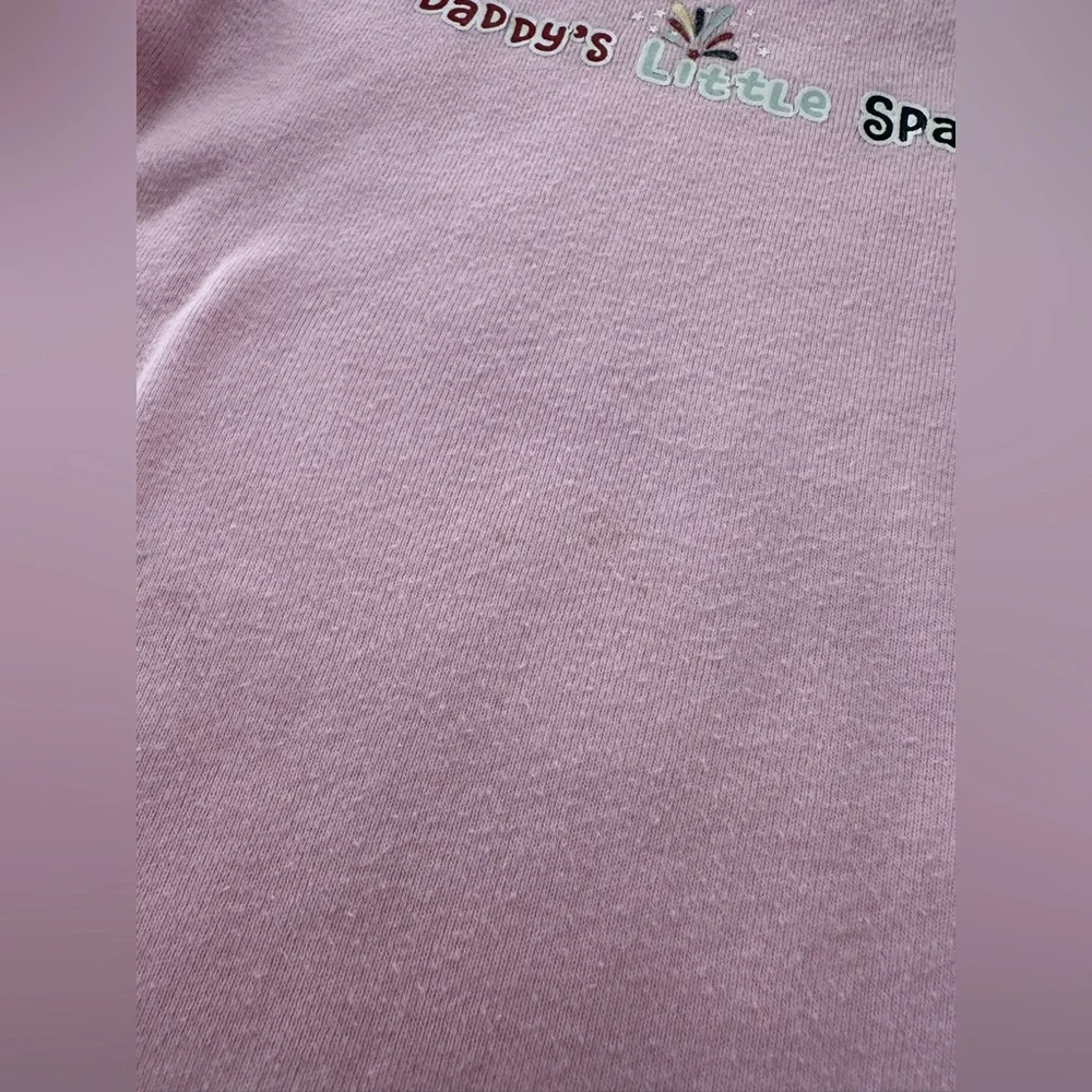 2006 Old Navy Daddy’s Little Sparkler Short Sleeve Bodysuit Onesie Pink 6-12 mo